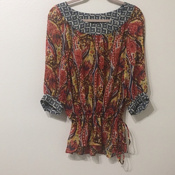 Nine West Med - Printed Blouse - Picture 1 of 6